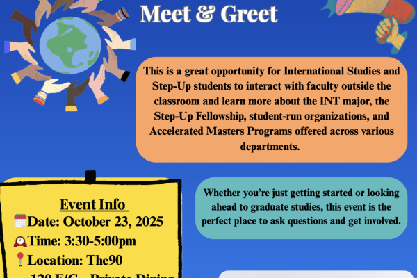 int. studies meet and greet